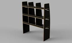 Boxer MWB 2006 Onwards - Pigeonhole Driver's Side Front Brown Phenolic Shelving Unit
