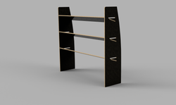 Relay LWB 2006 Onwards - Angled Driver's Side Rear Brown Phenolic Shelving Unit