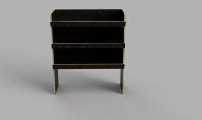 Trafic SWB 2014 Onwards - Straight Bulkhead Brown Phenolic Shelving Unit