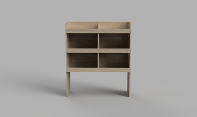 Vivaro SWB Crew 2019 Onwards - Pigeonhole Bulkhead Plywood Shelving Unit