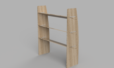 Interstar SWB 2010 Onwards - Angled Driver's Side Front Plywood Shelving Unit