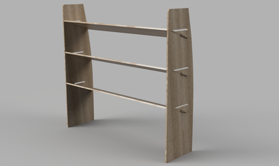 Boxer LWB 2006 Onwards - Angled Driver's Side Front Plywood Shelving Unit