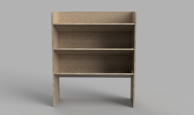 Vivaro SWB Crew 2019 Onwards - Angled Bulkhead Plywood Shelving Unit