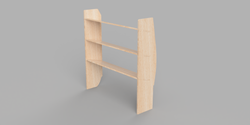 Vivaro SWB 2019 Onwards - Angled Driver's Side Front Plywood Shelving Unit