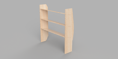 Vivaro SWB 2019 Onwards - Angled Driver's Side Front Plywood Shelving Unit