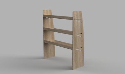 Relay SWB 2006 Onwards - Straight Driver's Side Front Plywood Shelving Unit