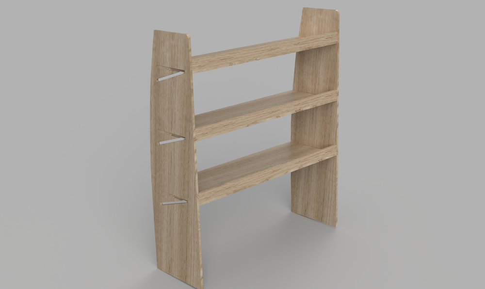 Interstar SWB 2010 Onwards - Straight Passenger's Side Rear Plywood Shelving Unit