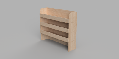 Berlingo SWB 2018 Onwards - Straight Driver's Side Full Side Plywood Shelving Unit