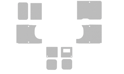 Ducato SWB 2006 Onwards - Grey Plastic Sides & Door Pads