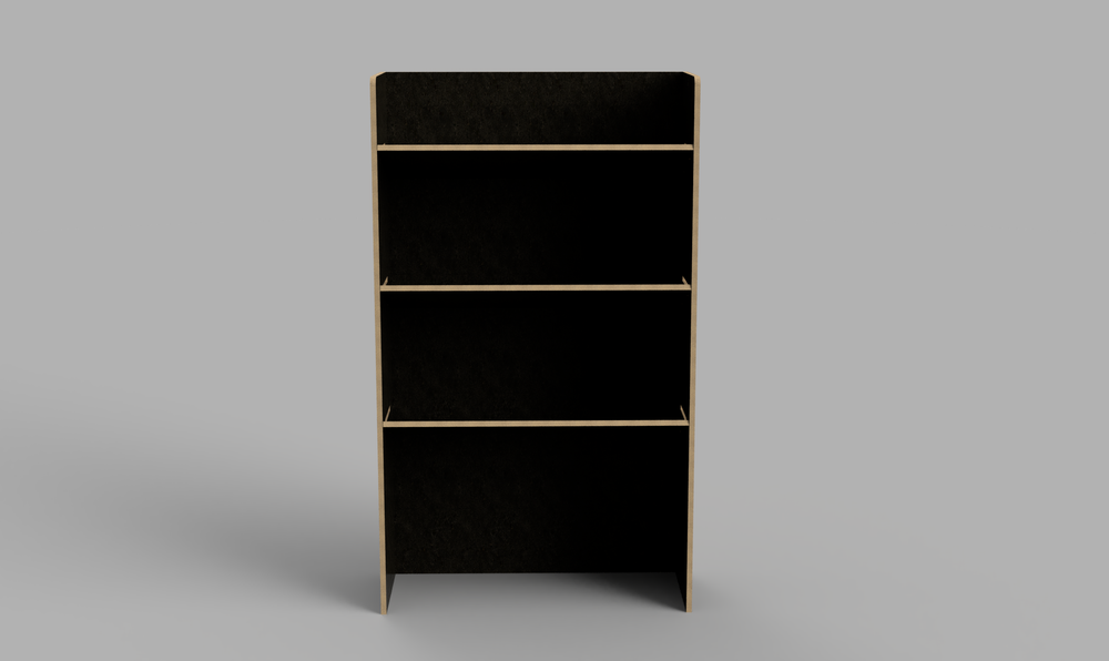 Master XLWB 2010 Onwards - Angled Bulkhead Brown Phenolic Shelving Unit