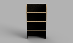 Berlingo LWB 2018 Onwards - Angled Bulkhead Brown Phenolic Shelving Unit