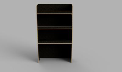 Sprinter SWB 2018 Onwards - Straight Bulkhead Brown Phenolic Shelving Unit