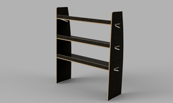 Master SWB 2010 Onwards - Straight Driver's Side Rear Brown Phenolic Shelving Unit