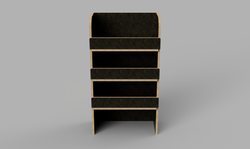 Townstar SWB 2022 Onwards - Straight Bulkhead Brown Phenolic Shelving Unit