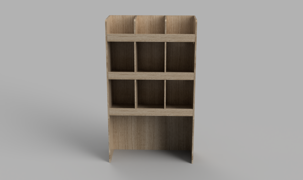 Master MWB 2010 Onwards - Pigeonhole Bulkhead Plywood Shelving Unit