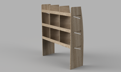 Master SWB 2010 Onwards - Pigeonhole Driver's Side Front Plywood Shelving Unit