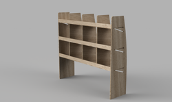 TGE LWB 2017 Onwards - Pigeonhole Driver's Side Front Plywood Shelving Unit