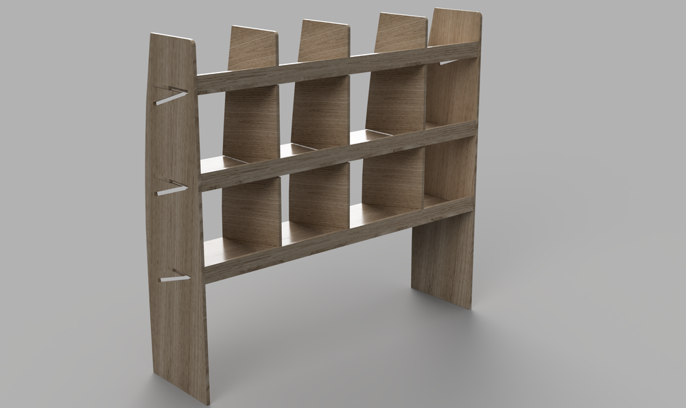 Master XLWB 2010 Onwards - Pigeonhole Passenger's Side Rear Plywood Shelving Unit