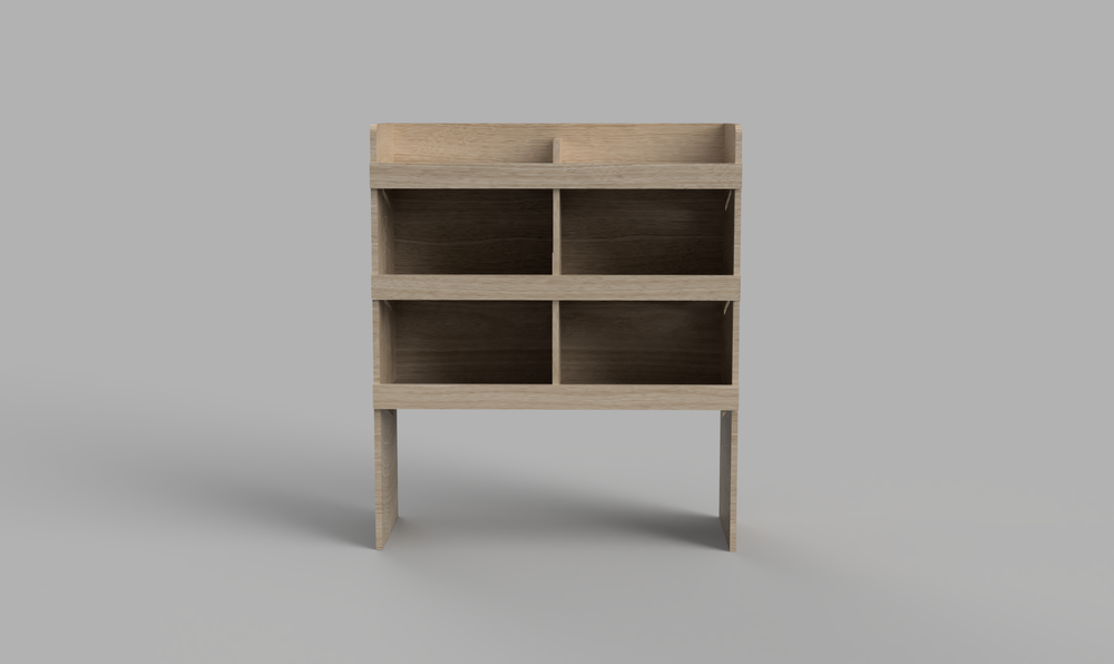 Vivaro SWB Crew 2019 Onwards - Pigeonhole Bulkhead Plywood Shelving Unit