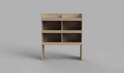 Vivaro SWB Crew 2019 Onwards - Pigeonhole Bulkhead Plywood Shelving Unit
