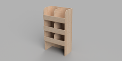 Berlingo LWB Crew 2018 Onwards - Pigeonhole Driver's Side Rear Plywood Shelving Unit