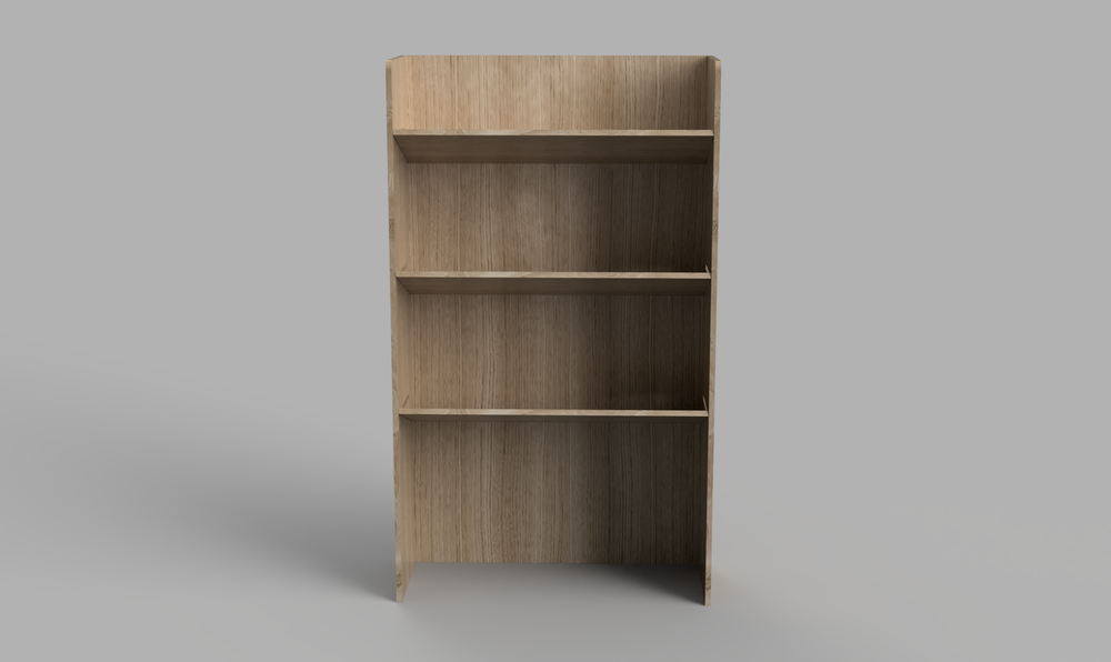 Movano LWB 2021 Onwards - Angled Bulkhead Plywood Shelving Unit