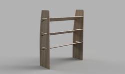 Ducato SWB 2006 Onwards - Angled Passenger's Side Rear Plywood Shelving Unit