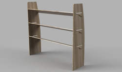 Master XLWB 2010 Onwards - Angled Driver's Side Front Plywood Shelving Unit