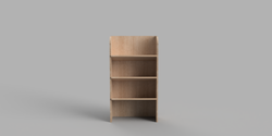 Townstar SWB 2022 Onwards - Angled Bulkhead Plywood Shelving Unit