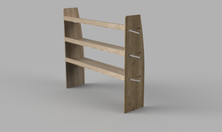 Transit LWB 2014 - 2024 - Straight Driver's Side Front Plywood Shelving Unit