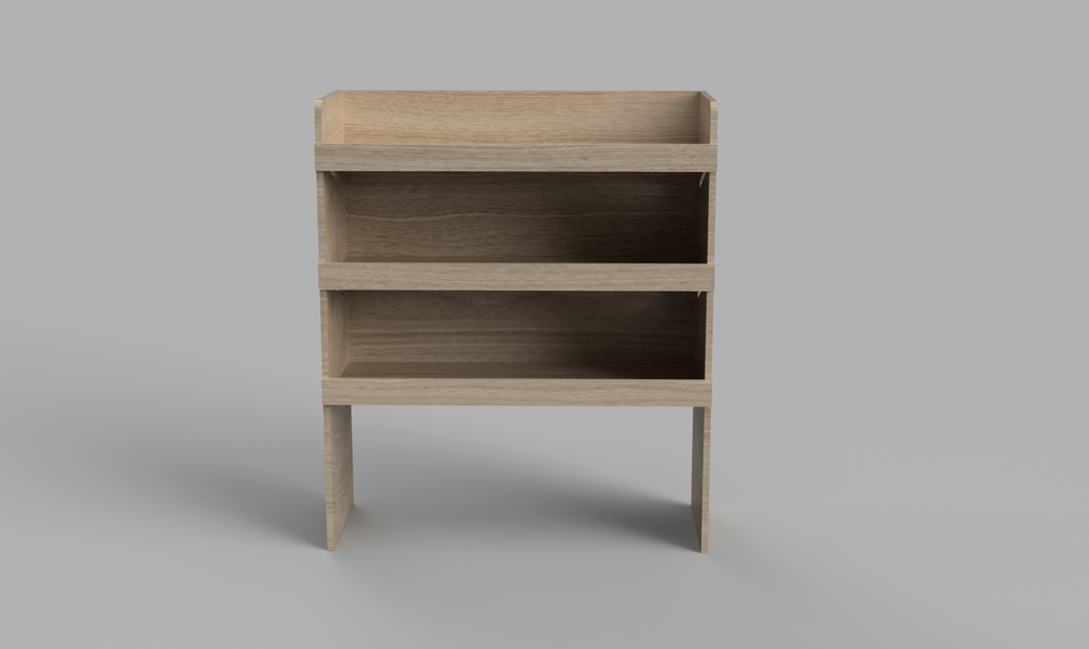 Dispatch SWB 2016 Onwards - Straight Bulkhead Plywood Shelving Unit