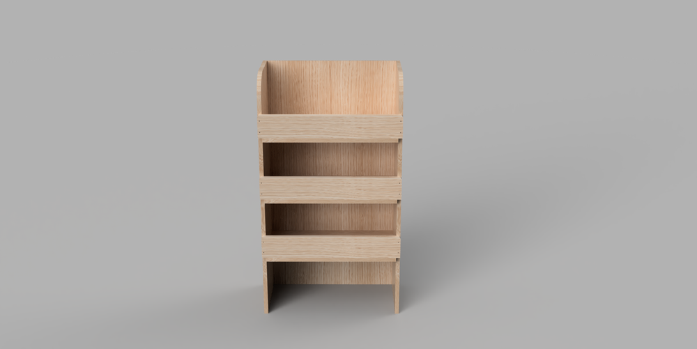 Berlingo SWB 2018 Onwards - Straight Bulkhead Plywood Shelving Unit